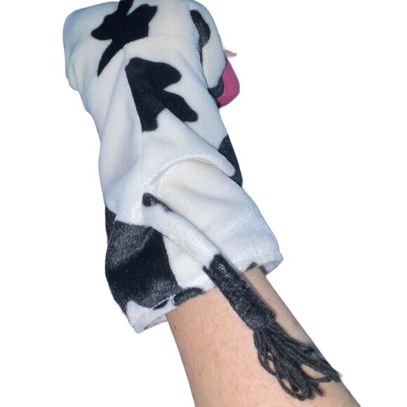 IKEA Hand Puppet Cow Klappar Lantlig Movable Mouth Plush Realistic Pretend 10" - Picture 9 of 11